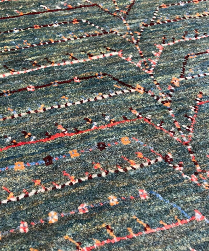 出展中】本物志向のイラン産 高密度 ペルシャギャッベ 手織り 270920