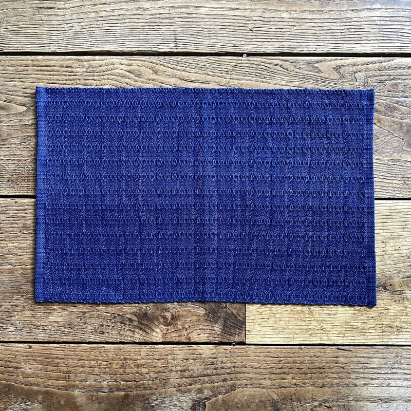 藍染 花風通織 ランチョンマット 紺 （a-4-4） | 出西窯 on-line STORE