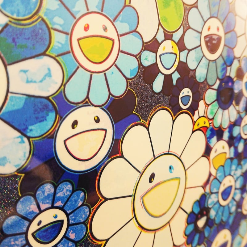 村上 隆「シャングリラ・ブルー」シルクスクリーン | BISENDO art gallery