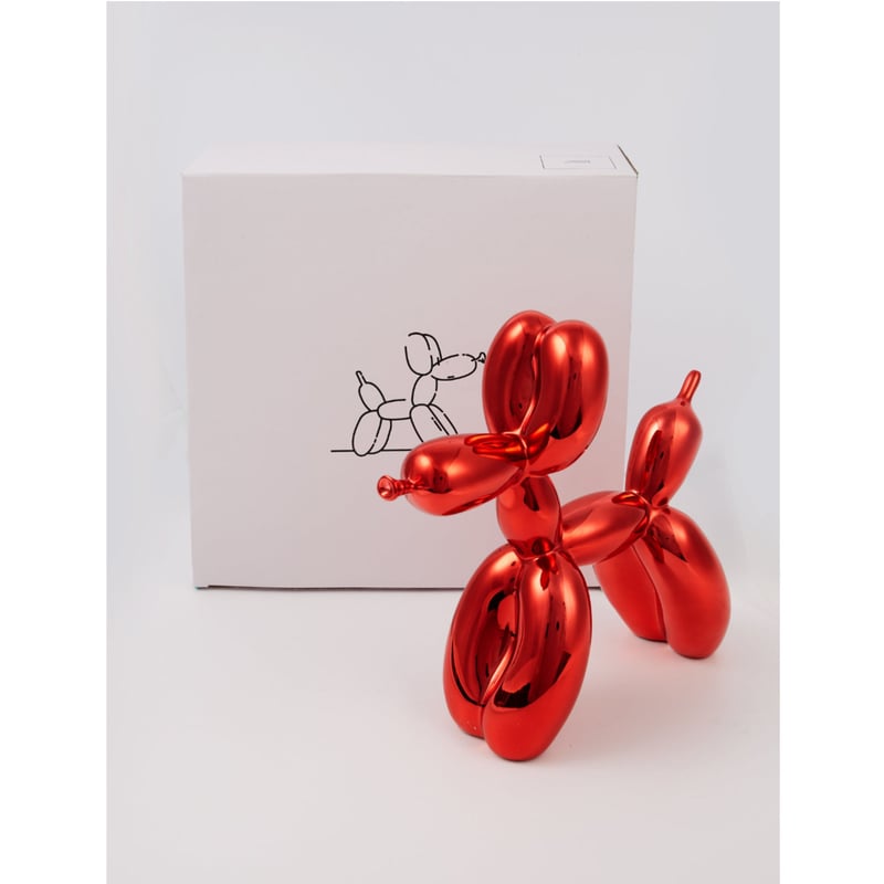 ジェフ・クーンズ「バルーン・ドック（レッド）」フィギュア | BISENDO