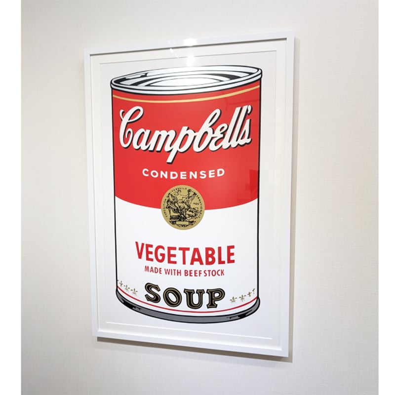 アンディー・ウォーホル「キャンベル缶（ｻﾝﾃﾞｰﾓｰﾆﾝｸﾞ版）」シルク