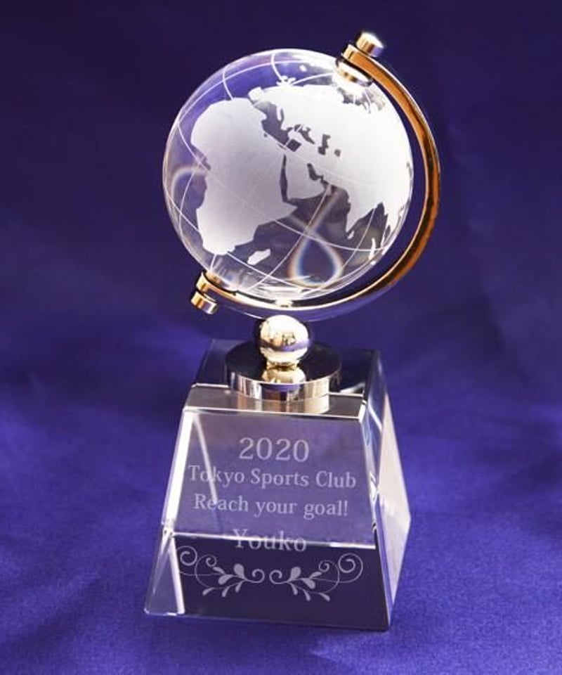 クリスタルガラス 地球儀 加工費込み | 日本橋コストコ