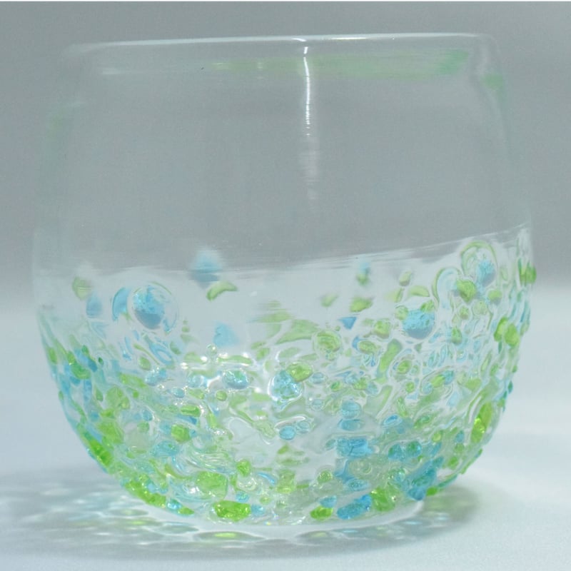 つぶつぶ丸グラス（青系） | てぃだ工房 Online Store