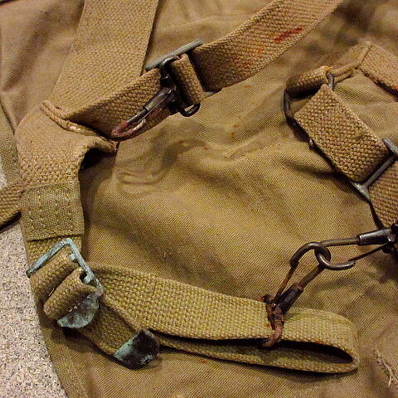 ビンテージ40's○U.S.ARMY M-1928ハーバーサック○201112s8-bag-b