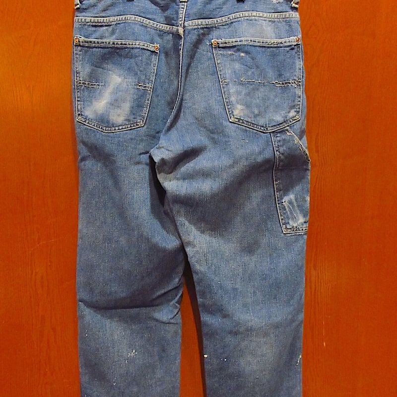 ビンテージ40's50's○CAN'T BUST'EMサスペンダーボタン付きジーンズ