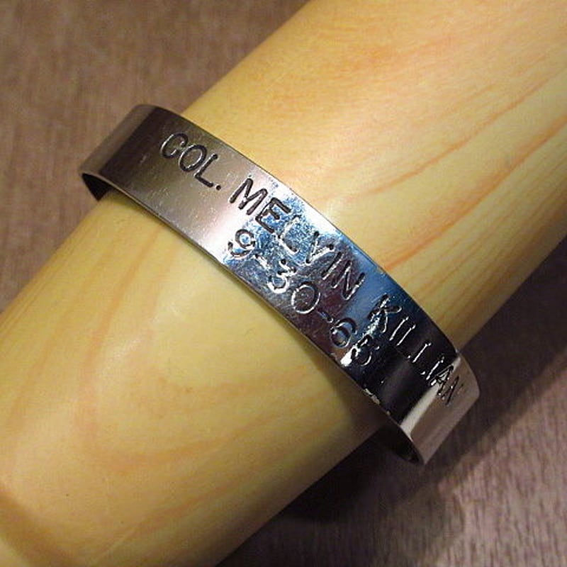 ビンテージ60's○ミリタリーIDバングル○200716n5-bng 1960sベトナム