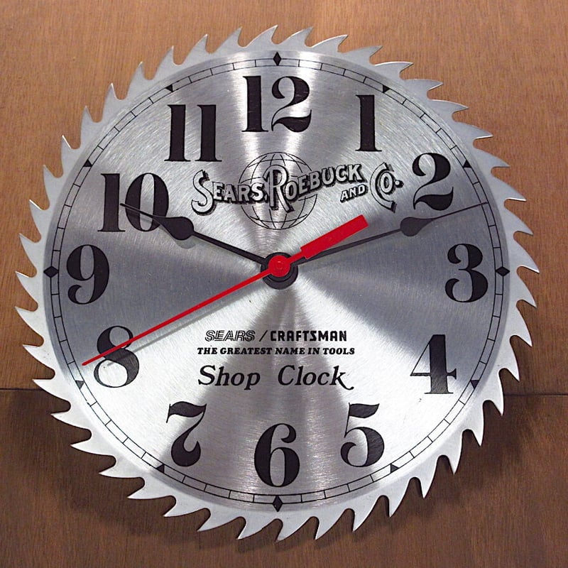 ビンテージ○SEARSソーブレードウォールクロック○220419i4-clk