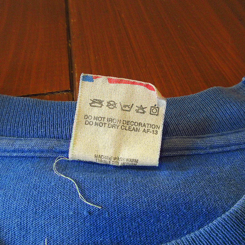 ビンテージ80's○R.E.M. METALプリントTシャツ青size L○240908j3-