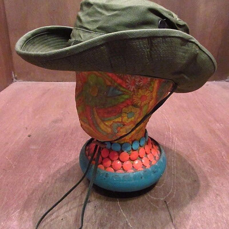 未使用品 米軍実物 60's ERDL ジャングルハット デッドストック 未使用