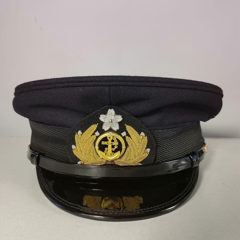 WW2 大日本帝国海軍 士官軍帽 精密複製 IJN 制帽 士官帽 前章付