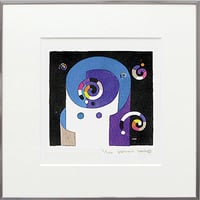 直筆サイン入り】版画 五味太郎 14/300 すいかの夏 版画 「すいかの夏