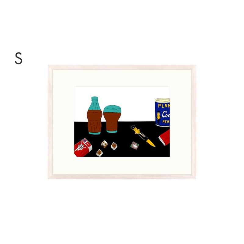 安西水丸】ジクレー版画 「コーラとボールペン」 | Crevis Online Store