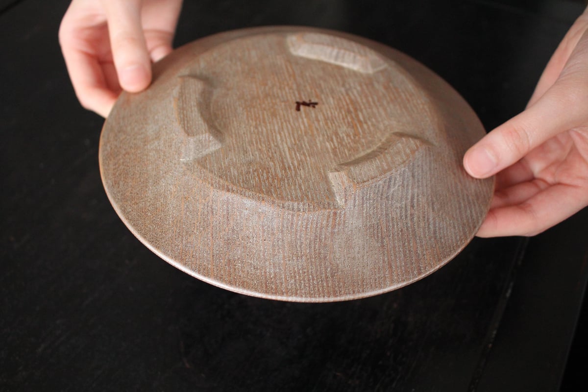 矢沢光広 銀彩手刳り丸皿 | online shop ゆすらや