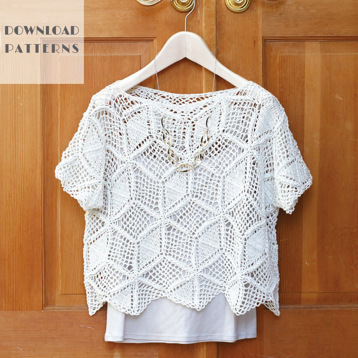 編み図】キュービックモチーフプルオーバー | スキー毛糸 | M's STORES