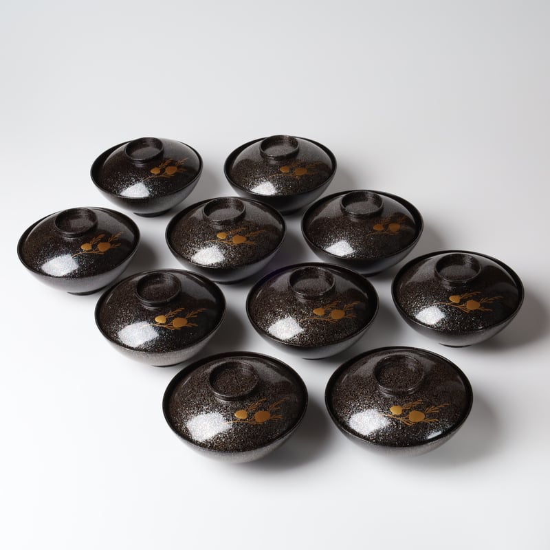 散螺鈿海老文蒔絵 吸物椀 十客揃 | LYAN ARTS' Collection onlin