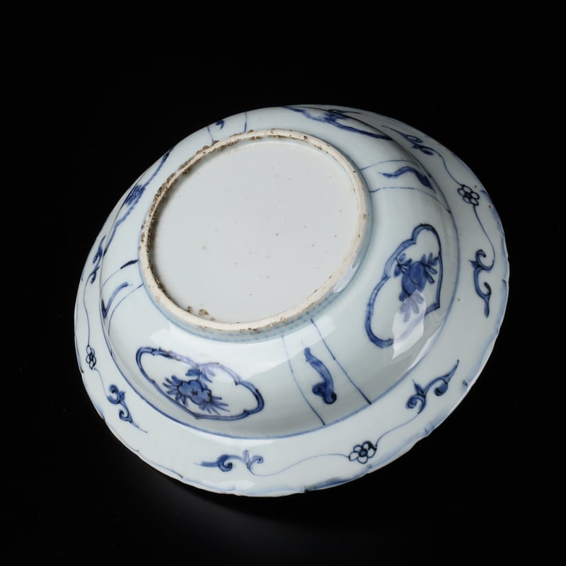 明 古染付芙蓉手七宝文輪花鉢 | LYAN ARTS' Collection online