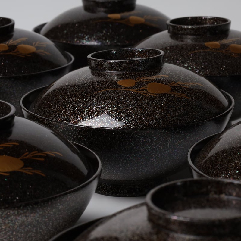 散螺鈿海老文蒔絵 吸物椀 十客揃 | LYAN ARTS' Collection onlin