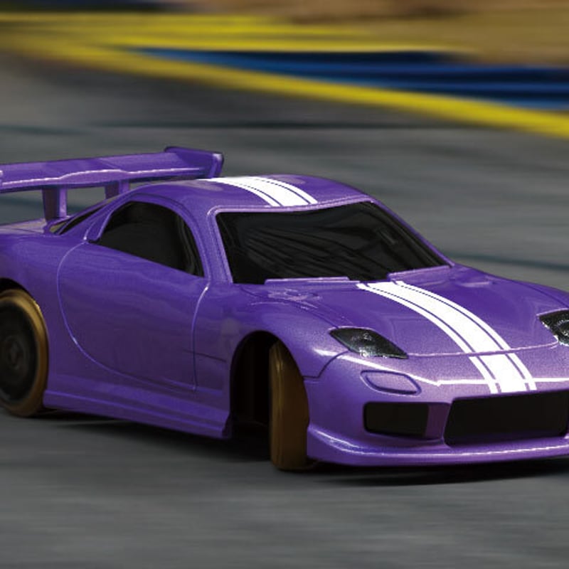 1/76 C61 Purple Drift Car［ 1/76スケール C61パープル ドリフ