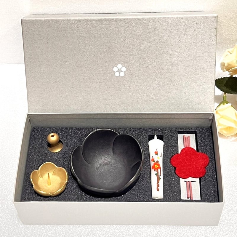 ハシモト清】うめ香炉セット | 高岡伝渡 -online shop-