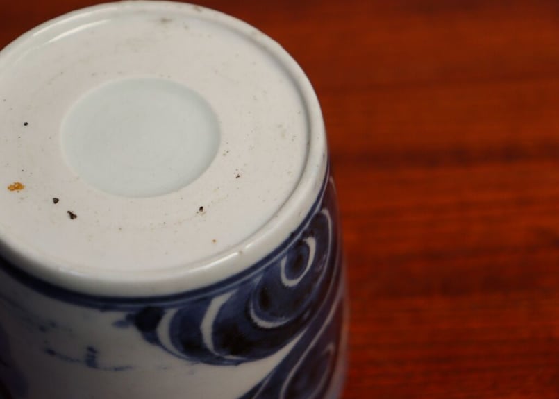 江戸後期染付波兎図猪口① | 吉祥寺PukuPuku