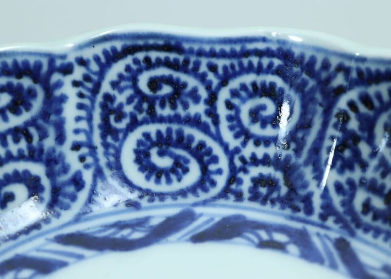 江戸後期染付蛸唐草文なます皿 | 吉祥寺PukuPuku