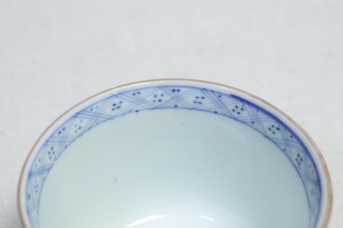 明治前期色絵牡丹唐草と蝶図向付 釉剥げ | 吉祥寺PukuPuku