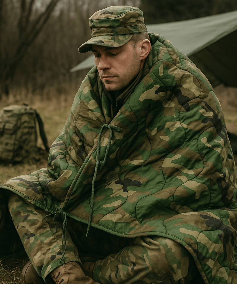 米軍実物❗️NEW OLD STOCK‼️ ポンチョライナー ウッドランド迷彩