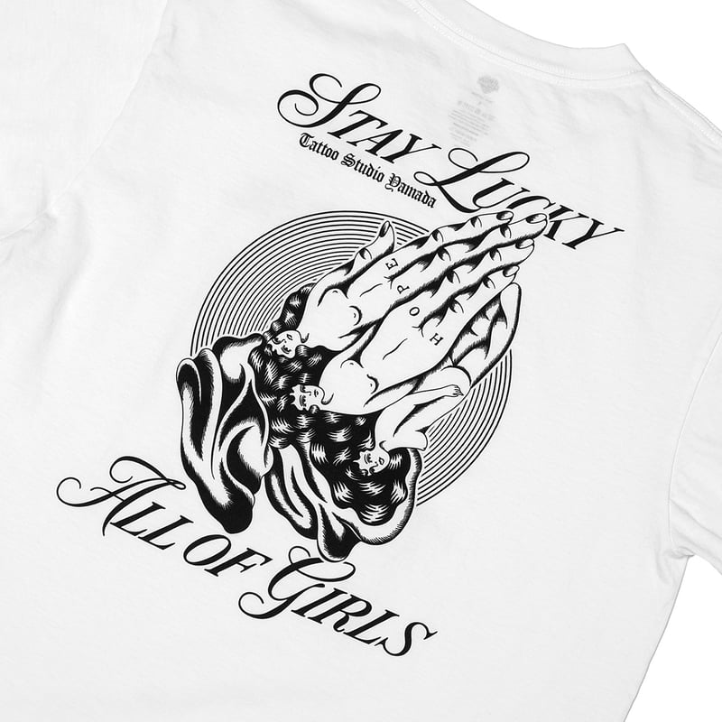 PRAYING HANDS TEE // WHITE | tattoostudioyamada