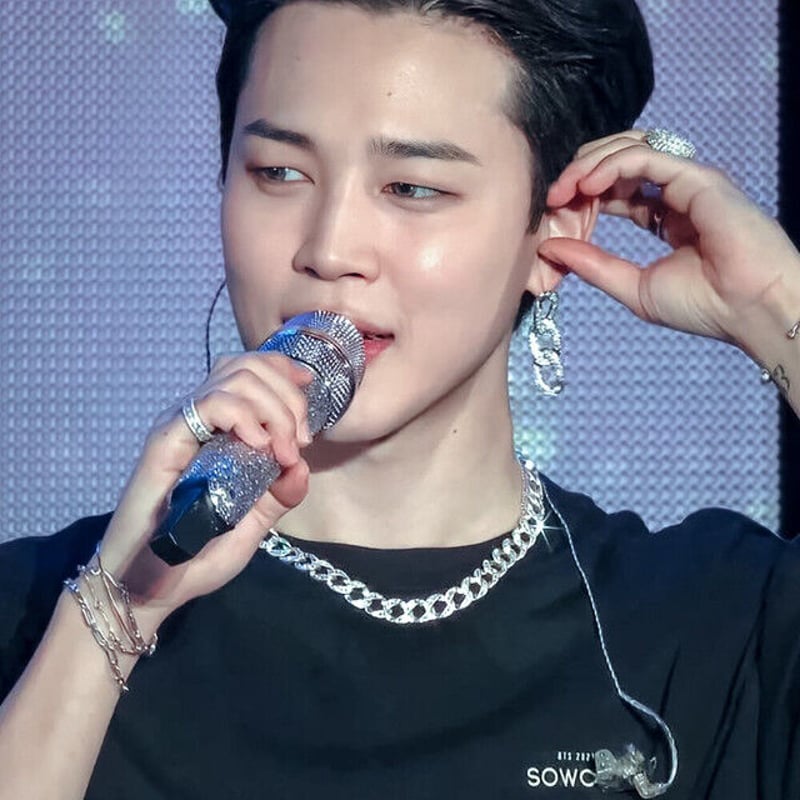 BLACKPURPLE 正規品 キュービックチェーンネックレス BTS ジミン 着用