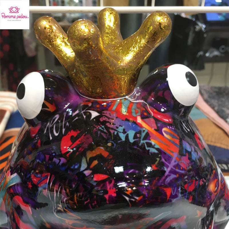 Pomme pidou(ポンピドゥー) 】「カエル貯金箱」 大 高さ25cm 148-003