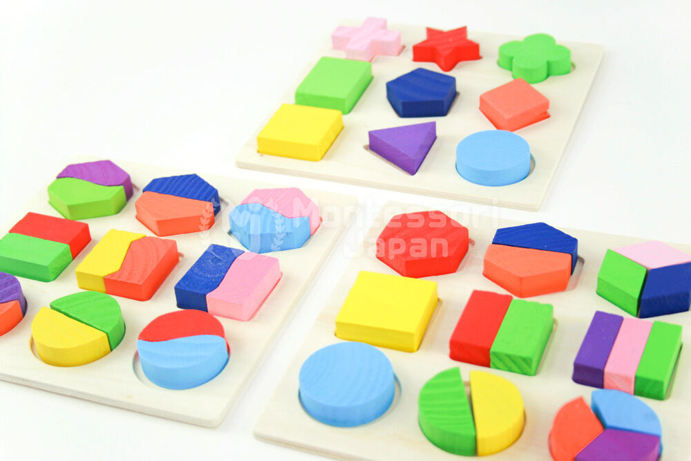 木のおもちゃ 知育玩具 積み木 型はめ 形合わせ パズル | Montessori Japan