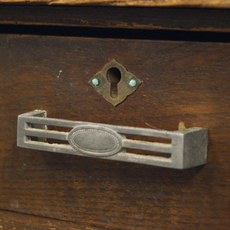 昭和中期 木製片袖机 | 安濃古道具店