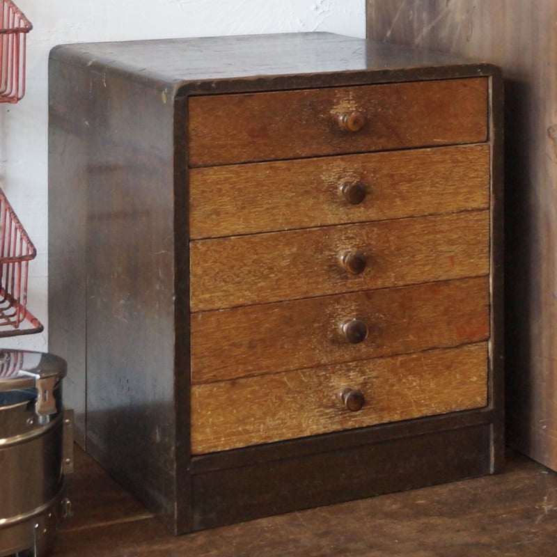 木製5段小引き出し | 安濃古道具店