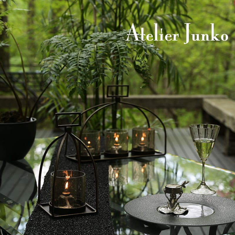 ティーキャンドルホルダー フロッグ＆ロータス Candle Holder Frog