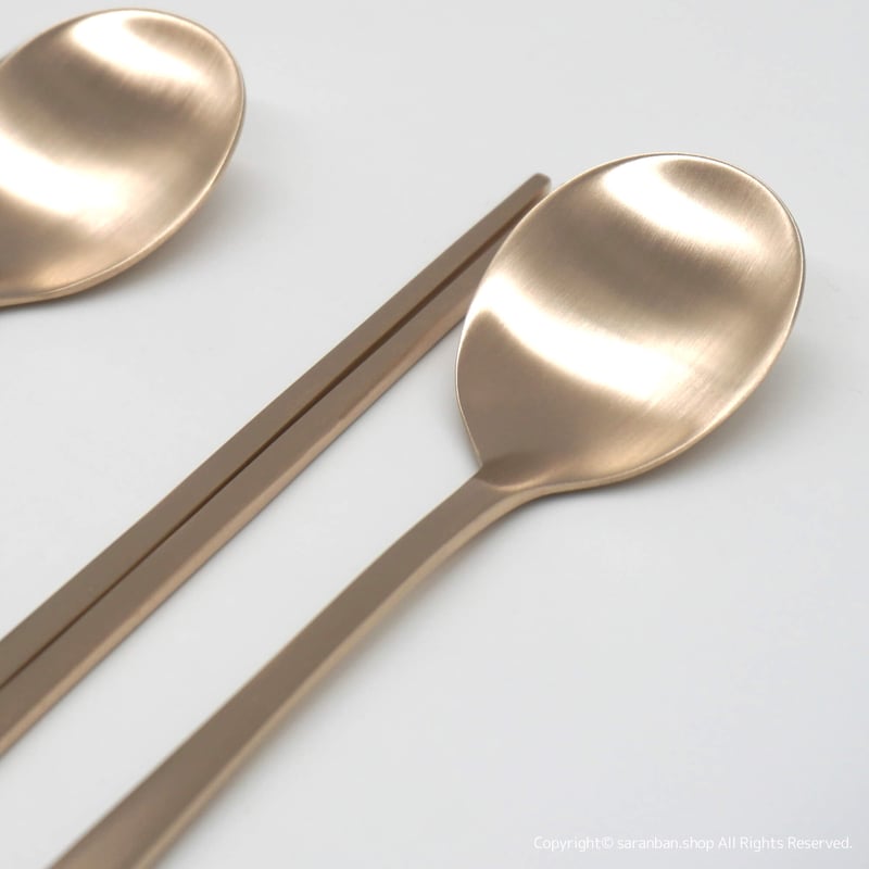 韓国製】真鍮お箸＆スプーン (2人用セット) | サランバン～まいにち