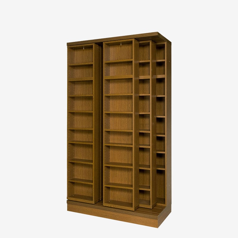 書院 3LSH-135 3重スライド書棚・オープン・幅135cm・高さ237cm | The