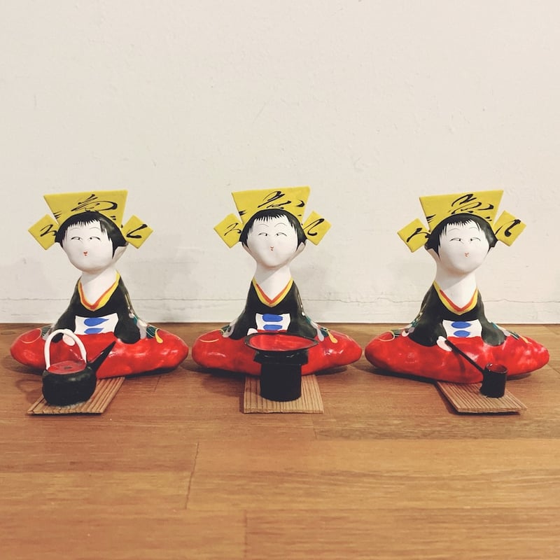 三春張子『雛12体セット(田舎雛・右大臣左大臣・三人官女・五人囃子