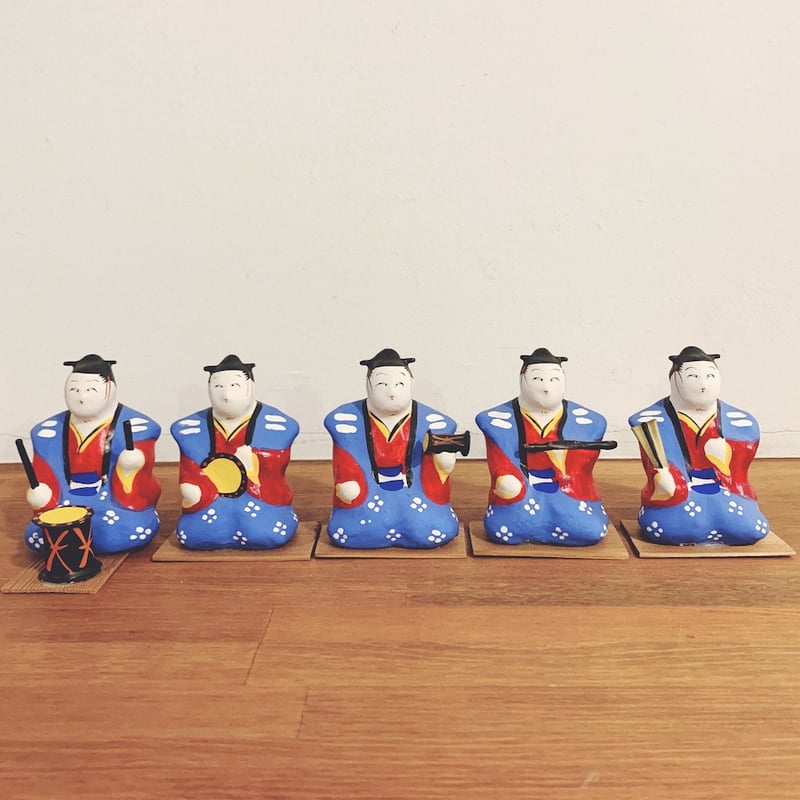 三春張子『雛12体セット(田舎雛・右大臣左大臣・三人官女・五人囃子