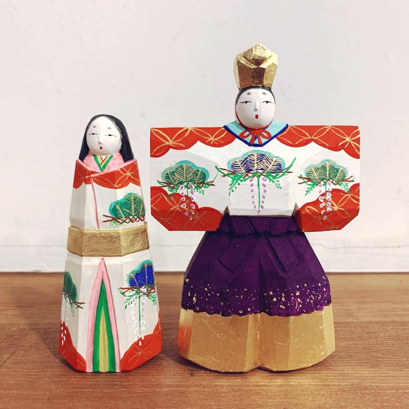 奈良一刀彫・大林杜壽園『立雛』 | 象々の郷土玩具