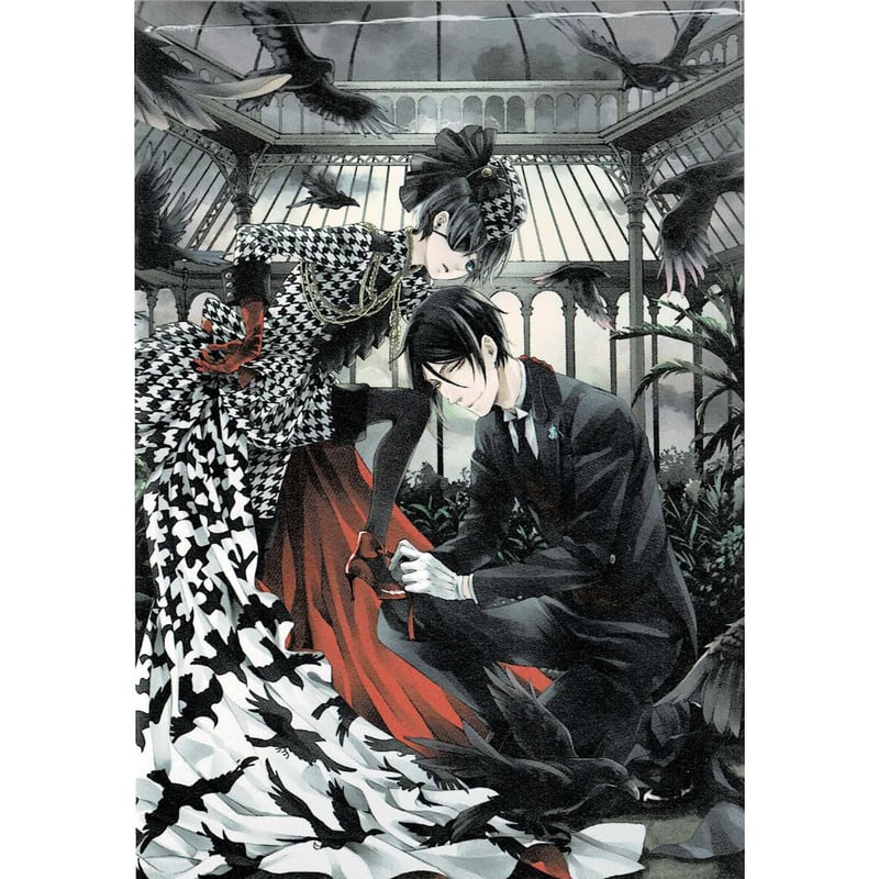 傷み有り】枢やな『黒執事』 ポストカード -Rich Black- シエル