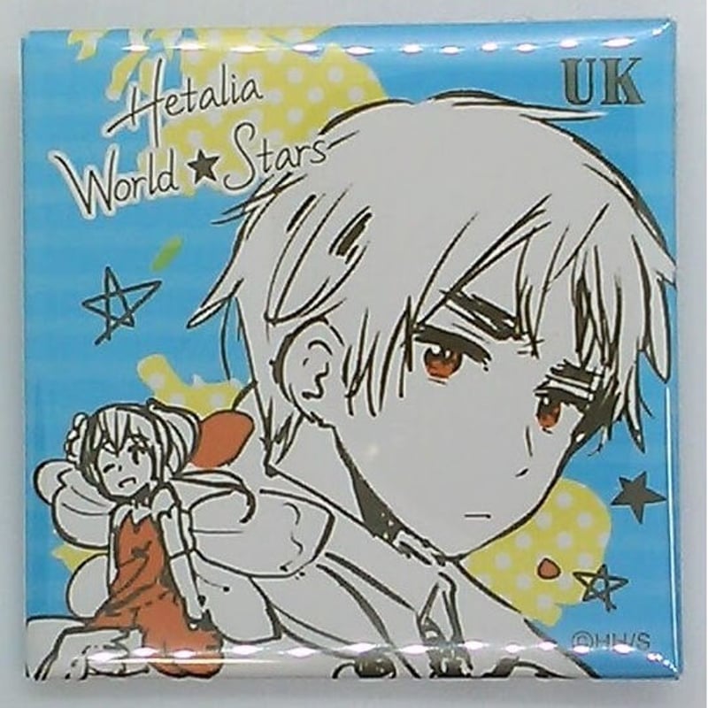 ヘタリア World☆Stars イギリス スクエア缶バッジ アニメガ限定 | K