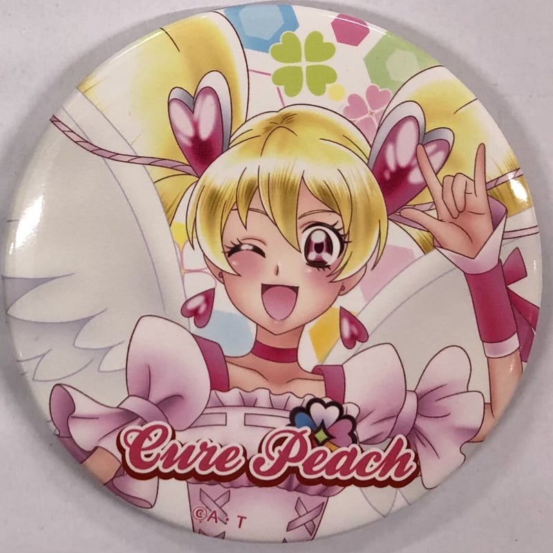 プリキュア 全プリキュア展 キュアピーチ ラブ 缶バッジ | K-BOOKS