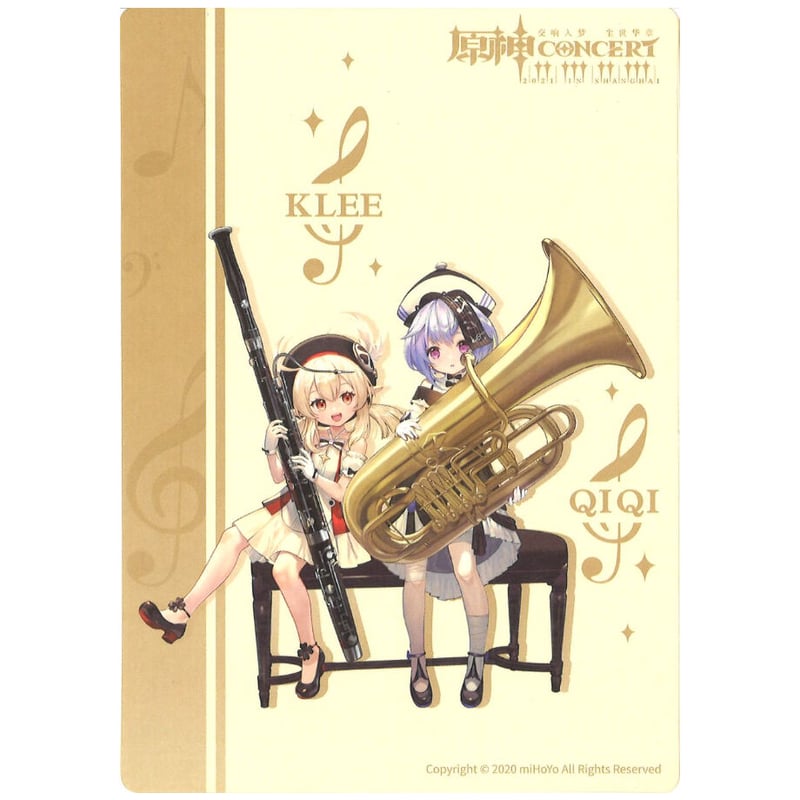 原神 オーケストラ コンサート ポストカード クレー＆七七 | K-BOOKS