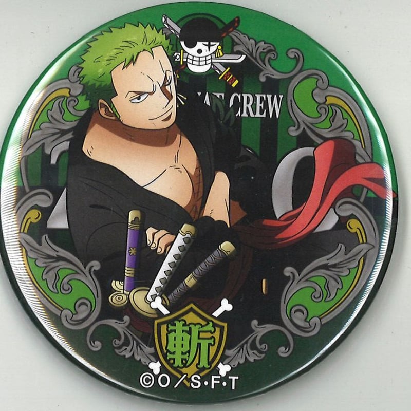 ワンピース “輩”缶バッジ第24弾 WORLD ロロノア・ゾロ | K-BOOKS 秋葉原