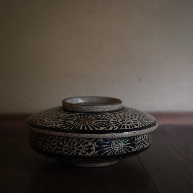 瀬戸鉄絵菊唐草文鉢 / 江戸後期 | tsuchika