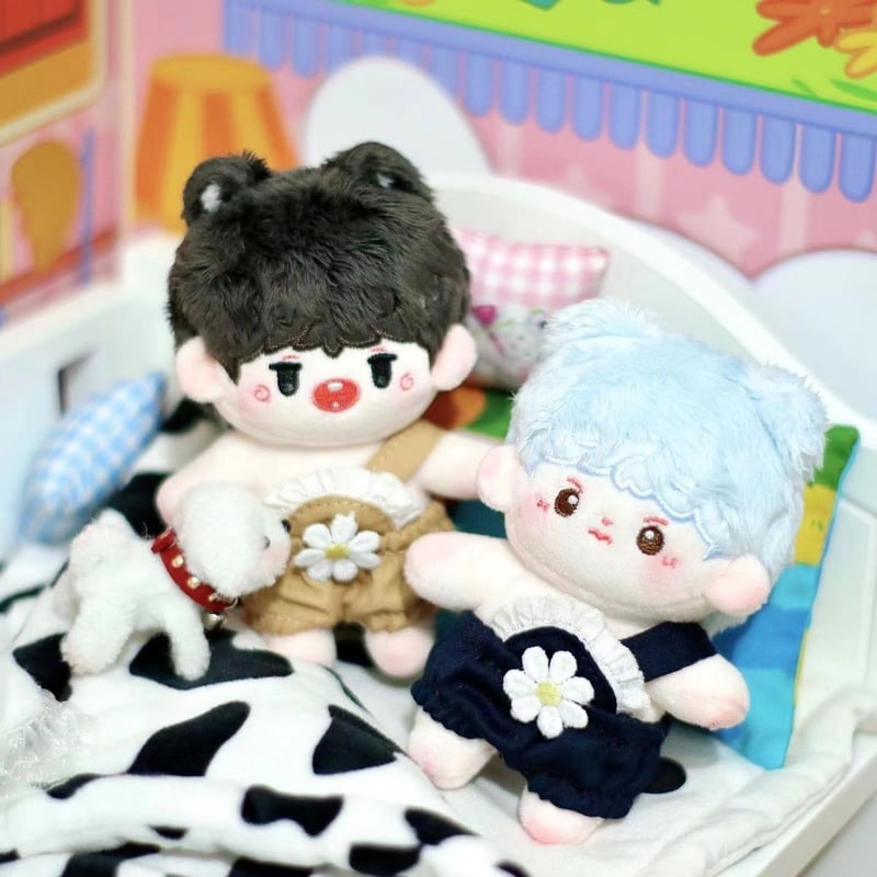 ミニ洋服 10cm 着せ替えぬいぐる服 オーバーオール ぬいぐるみ