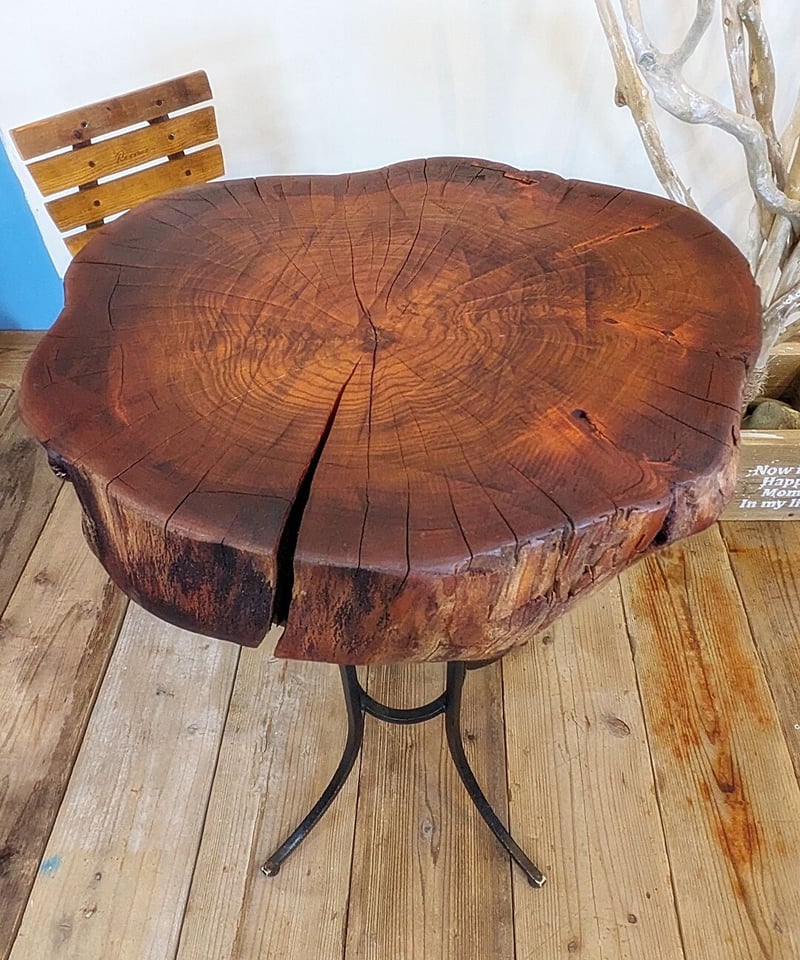 古材 桜輪切り カフェテーブル | RoomZ interior