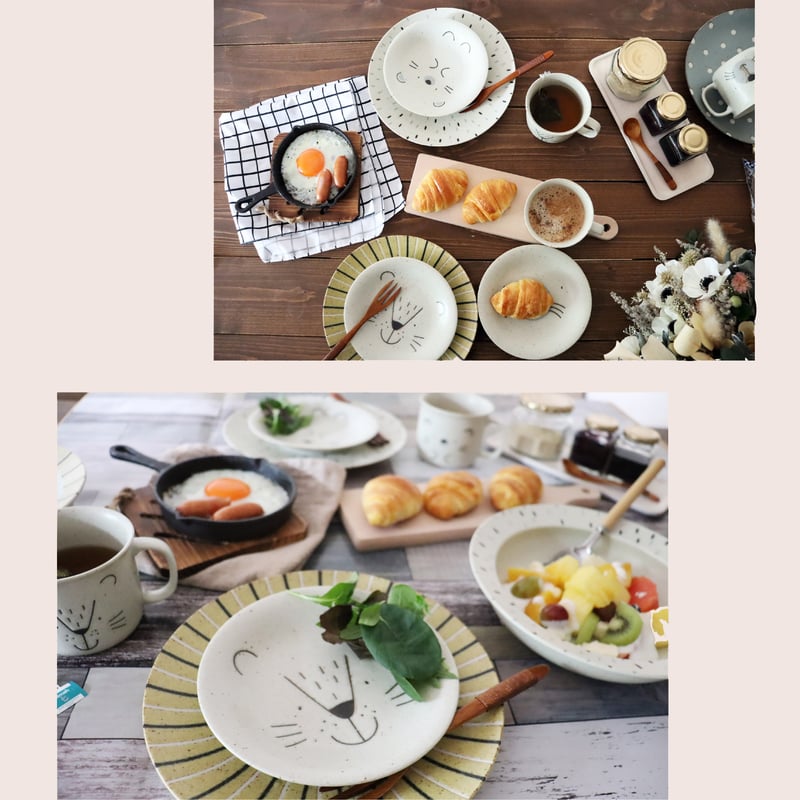 モグモグランチ ペアペアプレートセット［ギフトセット］ | AWASAKA