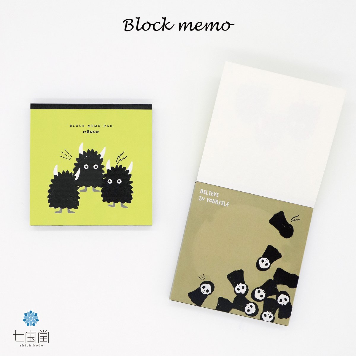 M5スクエア ブロックメモ”「 &S PRODUCTS 」 コラボ商品 【MANON