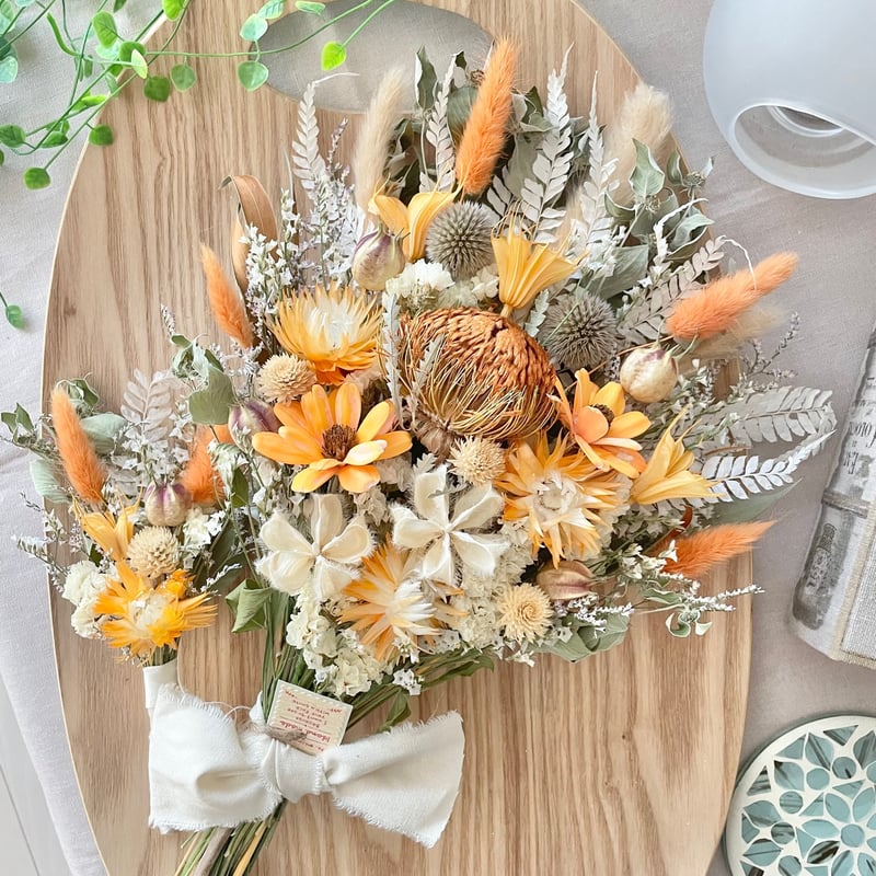 カラー・ブーケサイズが選べる！】ブーケ&ブートニアセット | N´s Flower